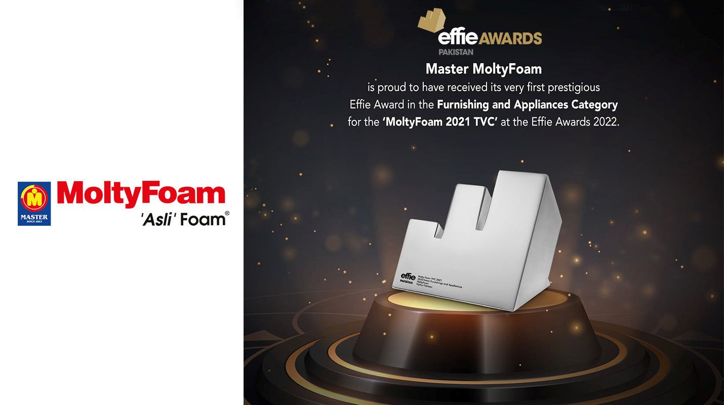 Celebrating Success: MoltyFoam's Award-Winning TVC at Effie Awards 2022